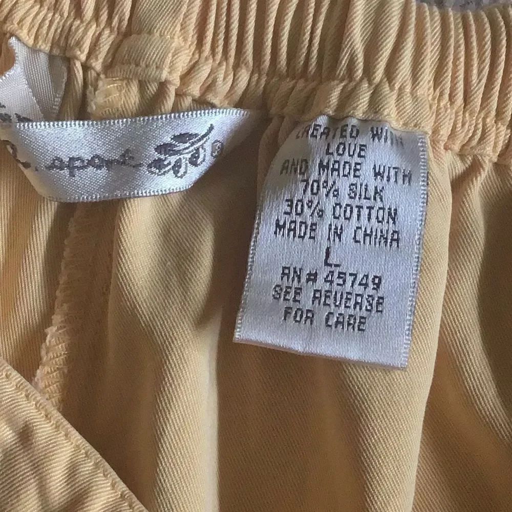Vintage c.a.sport Yellow Silk Track Suit- READ all - Picture 5 of 9